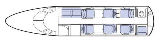 volo privato sul Cessna Citation Excel